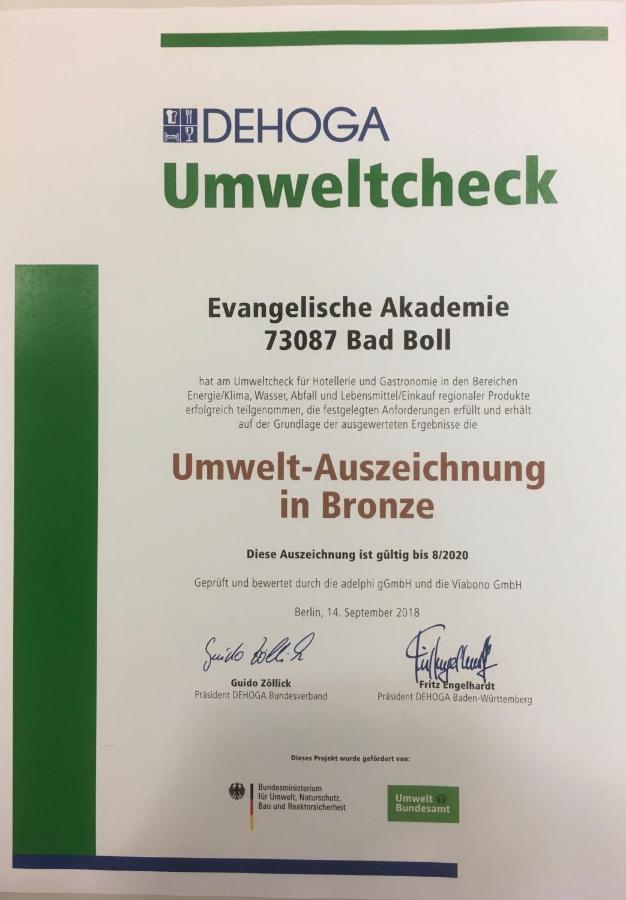 Evangelische Tagungsstaette Bad Boll Buitenkant foto
